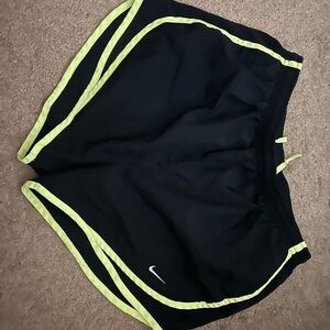 Nike Lime and Black Dri-FIT Shorts
